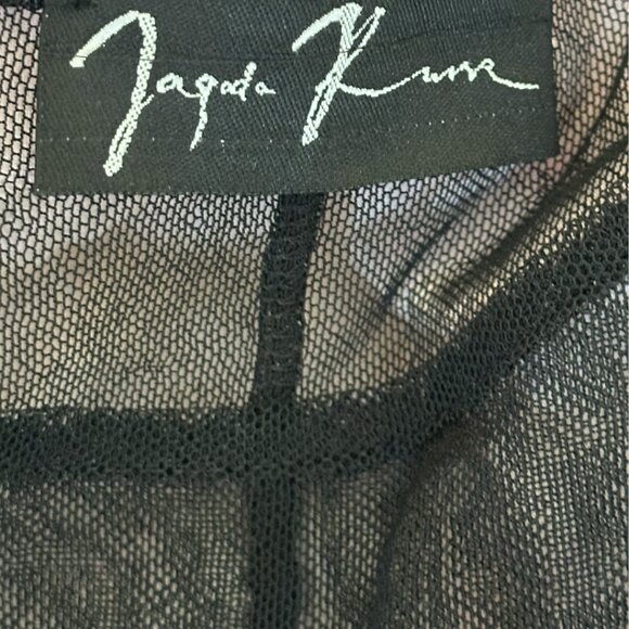 Flawless Silk Semi-Sheer Long Dress Hand-Painted - Picture 5 of 9